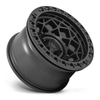 Fuel 1PC D120 Unit Beadlock 17x9 6x5.5 Blackout Wheel 17" -15mm Rim