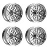 Set 4 20" Gear Off Road 775C Surge 20x10 8x6.5 -19mm Wheels Chrome Truck Rims