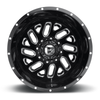 20" Fuel D581 Triton 20x8.25 8x210 Gloss Black Milled Rear Wheel -221mm Rim