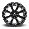 18" Fuel D576 Assault 18x9 6x135 6x5.5 Gloss Black Milled Wheel 19mm Truck Rim