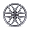 Set 4 22" Fuel 1PC Flux Platinum 22x12 Wheels 8x6.5 -44mm Lifted Truck Rims