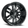 Fuel 1PC D595 Sledge 17x9 6x135 6x5.5 Gloss Black Milled Wheel 17" 2mm Rim