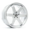 Set 4 18" Axe Wheels ZX6 White 18x8.5 Wheels 5x108 40mm Rims