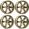 Set 4 18" Axe Wheels ZX6 Bronze 18x8.5 Wheels 5x4.5 40mm Rims