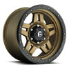17" Fuel D583 Anza 17x8.5 6x5.5 Matte Bronze Black Ring -6mm Lifted Truck Rim