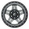 17" Fuel  D558 Anza 17x8.5 5x4.5 Matte Gunmetal Black Bead Ring Wheel -6mm Rim