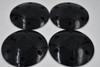 Set 4 6 Lug Black Ro Center Cap fits Helo Niche Lorenzo Milanni Wheels
