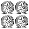 Set 4 17" Motiv 441C Zenith Chrome 17x7.5 Wheels 5x108 5x4.5 Rims 40mm
