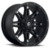 18" Fuel D531 Hostage 18x9 6x135 6x5.5 -12mm Matte Black Wheel Lifted Truck Rim