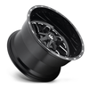 Fuel 1PC D581 Triton 20x9 6x135 6x5.5 Gloss Black Milled Wheel 20" 1mm Rim