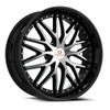 18" Cavallo CLV-46 Gloss Black Machined Wheel 18x8 4x100 4x4.5 35mm Rim