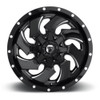 20" Fuel D574 Cleaver 20x9 8x6.5 1mm Black Milled For Chevy GMC Ram Ford Wheel