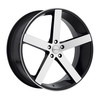 22" Cavallo CLV-5 Gloss Black & Machined Wheel 22x9 5x120 18mm Rim