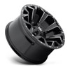 Set 4 22" Fuel D576 Assault 22x10 6x135 6x5.5 -18mm Black Milled Truck SUV Rims Lifted Offroad Wheels