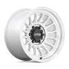 KMC KM724 Impact Ol 17x8.5 5x5.0 Silver Machined Wheel 17" 0mm Rim