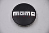 Momo Matte Black w/Chrome Logo Wheel Center Cap Hub Cap MK016 2.25" Momo Italy