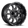 Fuel 1PC D627 Vandal 20x10 8x6.5 Gloss Black Milled Wheel 20" -18mm Rim Fuel 1PC D627 Vandal 20x10 8x6.5 Gloss Black Milled Wheel 20" -18mm Rim