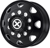 ATX AO401 Octane 22.5x8.25 10x11.25 Satin Black Milled - Front Wheel 22.5" 144mm