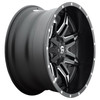 Fuel UTV D567 Lethal 15x7 4x137 Matte Black Milled Wheel 15" 13mm Rim