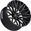 Set 4 24" TIS 566BM Gloss Black Milled 24x12 Wheels 6x135 -44mm Offroad SUV Rims