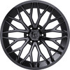 Set 4 22" TIS 566B Gloss Black 22x10 Wheels 6x135 -19mm Lifted Truck SUV Rims