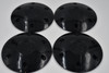 Set 4 6 Lug Black Ro Center Cap fits Dub Ion Mayhem Akuza Konig Status Wheels