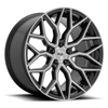 Set 4 Niche M262 Mazzanti 22x10 5x130 Black Brushed Face Wheels 22" 30mm