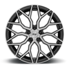 Set 4 Niche M262 Mazzanti 22x10 5x130 Black Brushed Face Wheels 22" 30mm