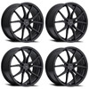 Set 4 19" Advanti Racing 80B Hybris 19x8.5 Matte Black Wheels 5x4.5 Rims +35mm