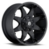 Fuel 1PC D509 Octane 20x9 5x4.5 5x5.0 Matte Black Wheel 20" -12mm Rim