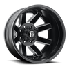 Fuel 1PC D538 Maverick 20x8.25 8x6.5 Matte Black Milled Wheel 20" -221mm Rim