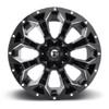 20" Fuel D576 Assault 20x10 8x6.5 Gloss Black Milled -18mm For Chevy Ram Ford
