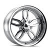 20" Ridler 608 20x10 Chrome 5x4.5 Wheel 0mm Rim For Ford Jeep Truck
