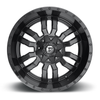 18" Fuel 1PC D596 Sledge 18x9 8x170 Matte Black Gloss Black Lip Wheel 20mm Rim