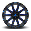 20" Fuel  D644 Contra 20x9 5x5.5 5x150 Gloss Black Blue Tinted Clear Wheel 1mm 20" Fuel  D644 Contra 20x9 5x5.5 5x150 Gloss Black Blue Tinted Clear Wheel 1mm
