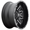 Fuel 1PC D567 Lethal 20x9 8x6.5 Matte Black Milled Wheel 20" 1mm Rim Fuel 1PC D567 Lethal 20x9 8x6.5 Matte Black Milled Wheel 20" 1mm Rim