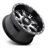 Fuel UTV D541 Nutz Utv 14x7 4x156 Matte Black Machined Wheel 14" 13mm Rim