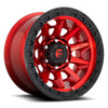 20" Fuel D695 Covert 20x10 6x135 -18mm Wheel Candy Red Black Bead Ring Truck Rim