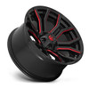 Fuel  D712 Rage 20x10 5x5 5x5.5 Gloss Black Red Tinted Clear Wheel 20" -18mm Fuel  D712 Rage 20x10 5x5 5x5.5 Gloss Black Red Tinted Clear Wheel 20" -18mm