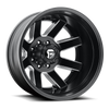 Fuel 1PC D538 Maverick 22x8.25 8x210 Matte Black Milled Wheel 22" -221mm Rim