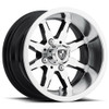 Fairway Alloys FA142 Shift 12x6 4x4.0 Machined Gloss Black Wheel 12" -30mm Rim