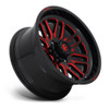 Fuel  D663 Ignite 20x10 5x5.0 Gloss Black Red Tinted Clear Wheel 20" -18mm Fuel  D663 Ignite 20x10 5x5.0 Gloss Black Red Tinted Clear Wheel 20" -18mm
