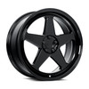 Set 4 18" Katana Wheels KR03 Glossy Black 18x8 Wheel 5x100 Rims 40mm