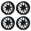 Set 4 18" Katana Wheels KR04 18x8 5x100 5x4.5 40mm Matte Black Racing Rims