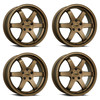 Set 4 17" Katana Wheels KR08  17x7.5 5x100 40mm Matte Bronze Racing Rims