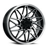 Set 4 18" Katana Wheels KR09 18x8 5x100 5x4.5 40mm Glossy Black Machined Rims