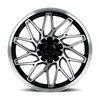 Set 4 18" Katana Wheels KR09 18x8 5x100 5x4.5 40mm Glossy Black Machined Rims