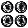 Set 4 19" Dolce Performance Ghost 19x8.5 5x4.5 35mm Gloss Black Rims
