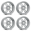Set 4 18" Katana Wheels KR02  18x8 5x100 5x4.5 40mm Glossy Sliver Racing Rims