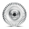 Set 4 24" Dolce Luxury Trento 24x10 6x135 6x5.5 25mm Chrome Floating Cap Wheels